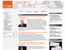 Tablet Screenshot of humanistische-union.de